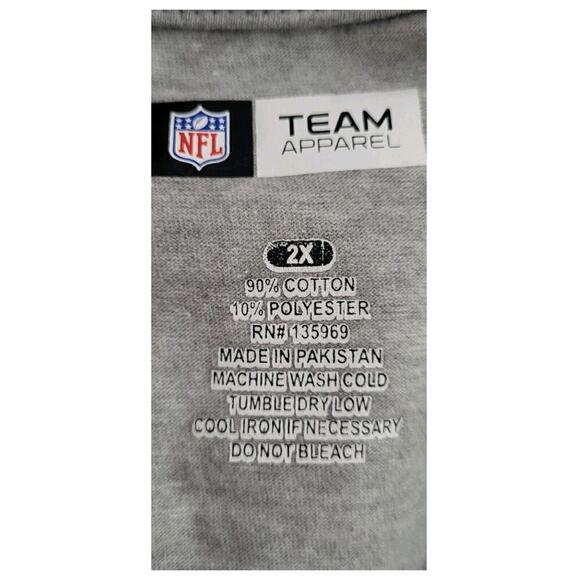 NFL Team Apparel Minneapolis Vikings Long Sleeve TShirt Women's Plus 2X Gray NEW - Picture 5 of 7